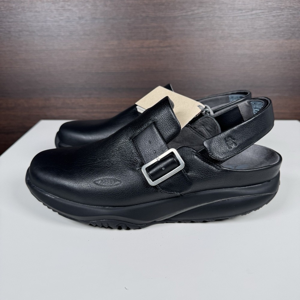 MBT Imara Black Clogs 400217-03 Orthopedic Strap Walking Sandals - Women's 9